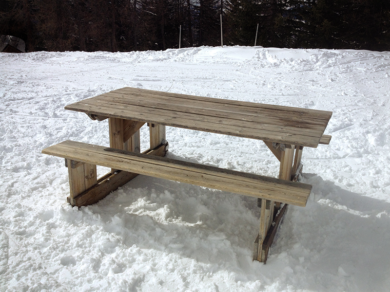 Mon bureau (en cas d’absence laissez un message au télésiège Arpette) les Arcs, hiver 2017-2018